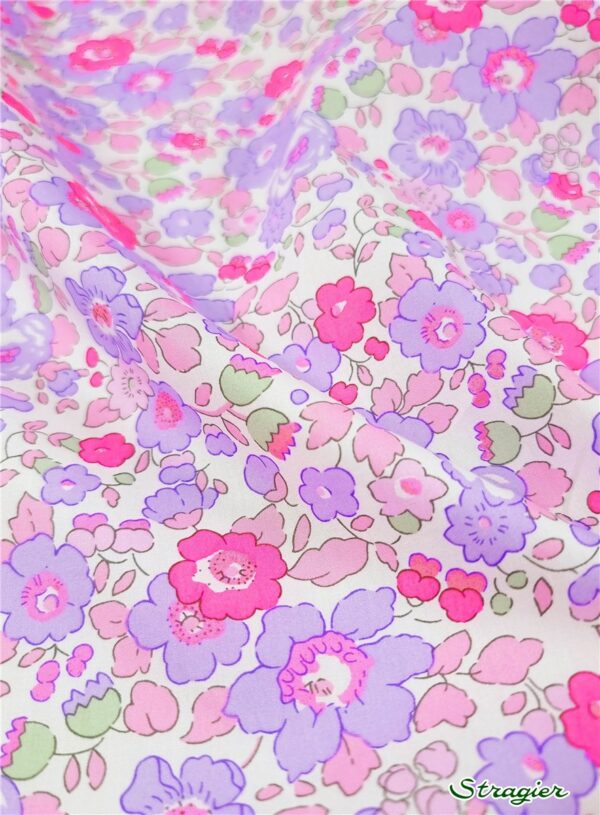 z Commande personnalisé Sandrine liberty betsy fluo lilas