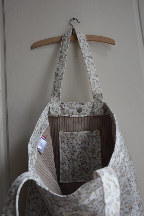 Cabas liberty Floribunda, doublé velours – Image 3