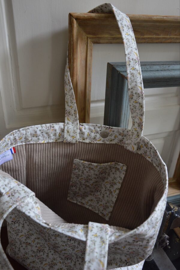 Cabas liberty Floribunda, doublé velours – Image 4