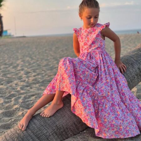 Robe Mila en Liberty disponible uniquement en tissu fourni par vos soins
